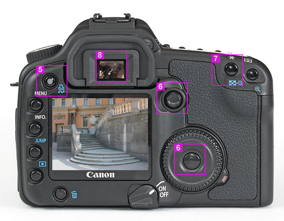 Canon 30D - rear view