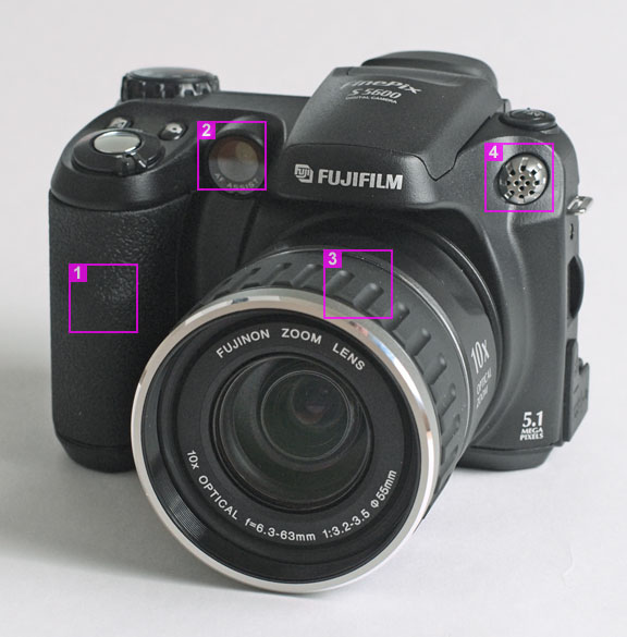 Fujifilm FinePix S5600 - front view