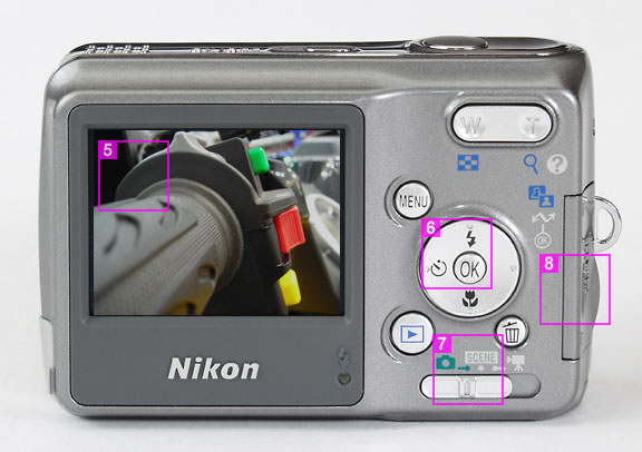 Nikon Coolpix L2 - rear view