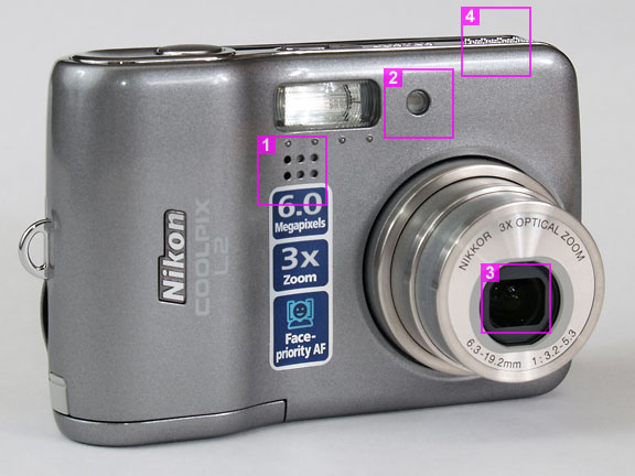 Nikon Coolpix L2 - front view