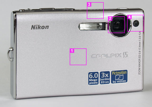 Nikon Coolpix S5 - front view