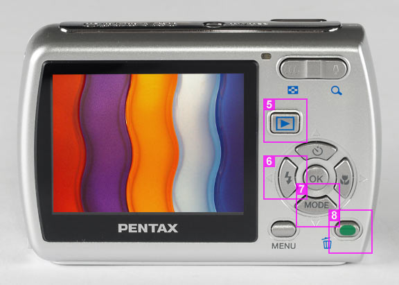 Pentax Optio E30 - back
