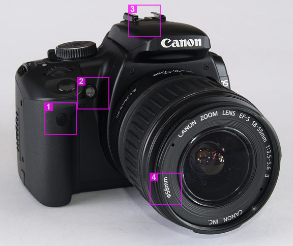 Canon EOS 400D - front view