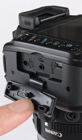 Canon EOS 400D - sockets
