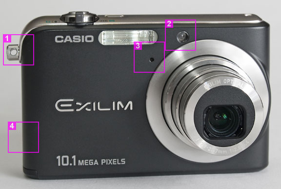 Casio Exilim Z1000 - front view