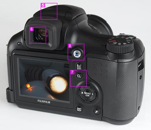 Fujifilm FinePix S6500fd - back