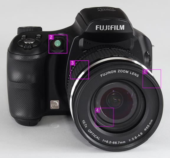 Fujifilm FinePix S6500fd - front view