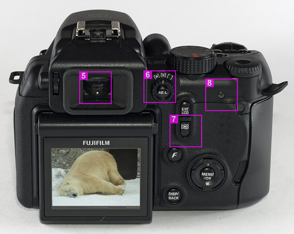 Fujifilm FinePix S9600 - back