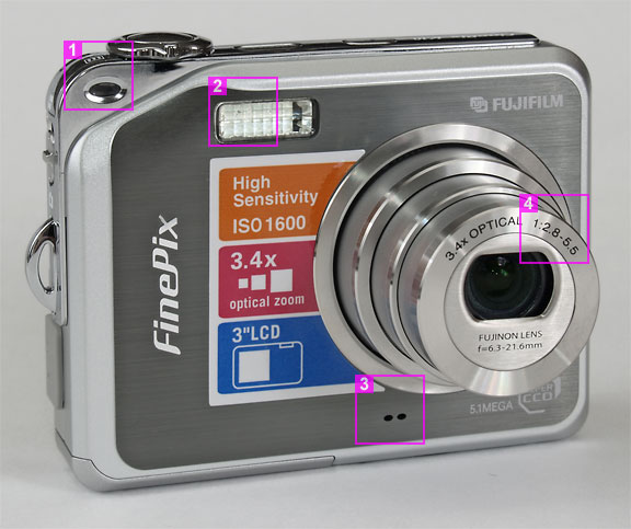 Fujifilm FinePix V10 - front view