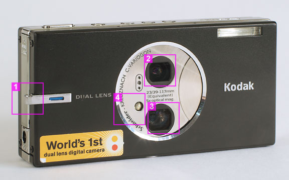 Kodak EasyShare V570 - front view