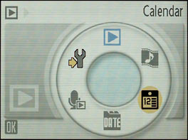 Nikon Coolpix S7c - calendar dial