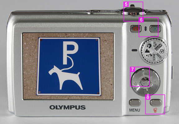 Olympus FE-200 - back