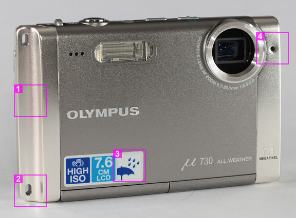 Olympus mju 730 - front view