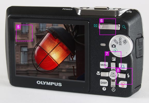 Olympus mju 750 - back