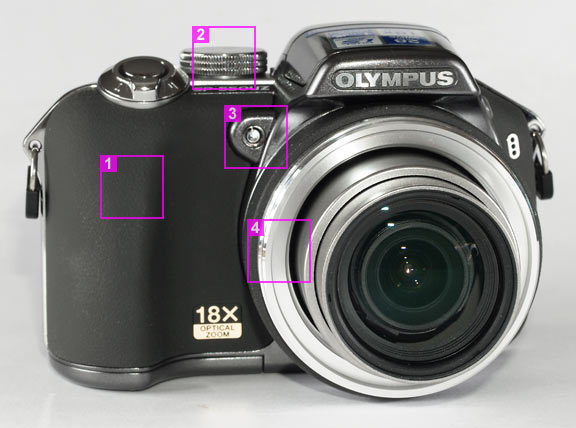 Olympus SP-550UZ - front view