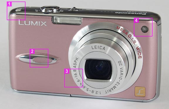 Panasonic Lumix DMC-FX01 - front view