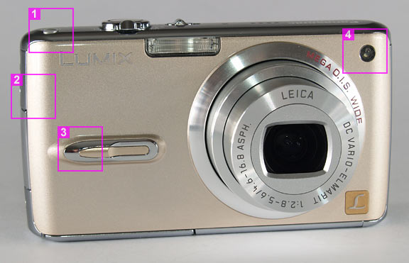 Panasonic Lumix DMC-FX07 - front view
