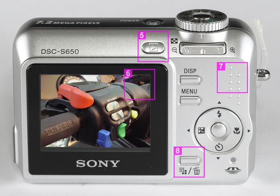 Sony S650 - back