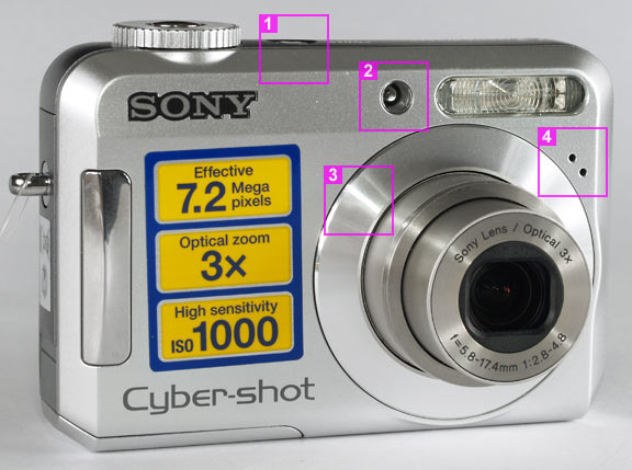 Sony Cyber-shot DSC-S650 - front view