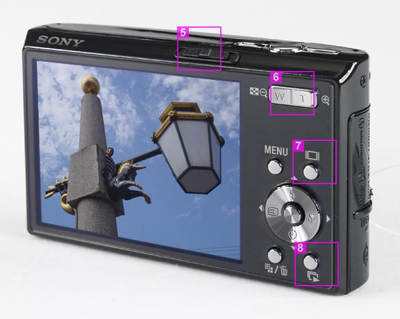 Sony DSC-T30 - back