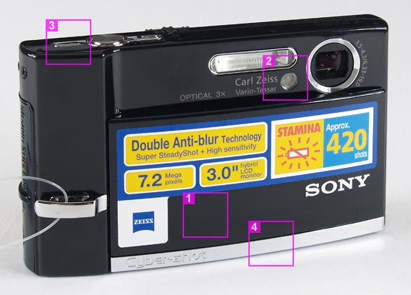 Sony DSC-T30 - front view