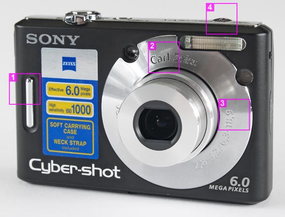 Sony Cyber-shot DSC-W40 - front view