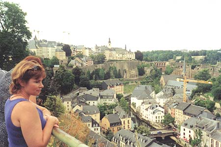 Люксембург. Вид на нижний город